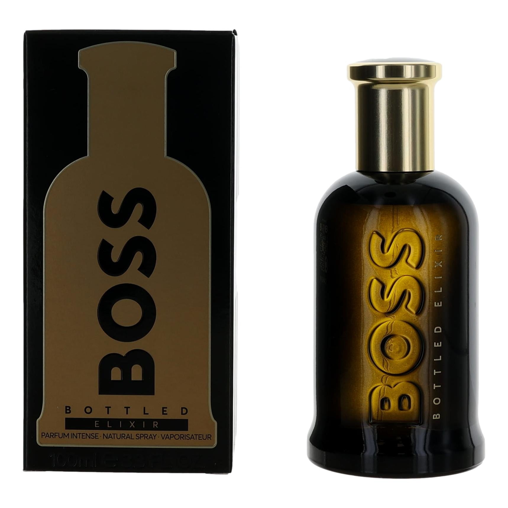 Photo of Boss Bottled Elixer by Hugo Boss, 3.4 oz Parfum Intense Spray for Men